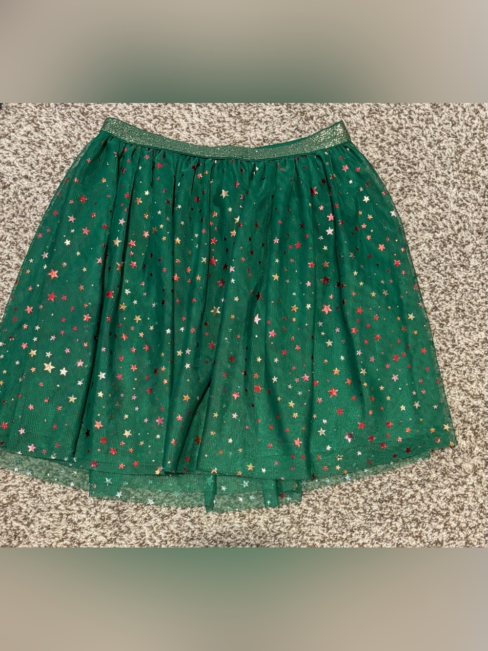 Holiday‎ Time Girls Green Tulle Skirt L (10-12)